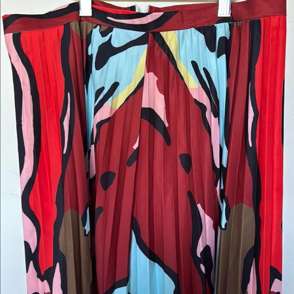 Beulah Multicolor Abstract A-Line Skirt‎